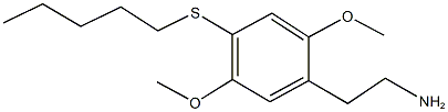 2-[2,5-dimethoxy-4-(pentylsulfanyl)phenyl]ethanamine 结构式