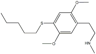 2-[2,5-dimethoxy-4-(pentylsulfanyl)phenyl]-N-methylethanamine 结构式