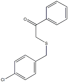 2-[(4-chlorobenzyl)sulfanyl]-1-phenylethanone 结构式