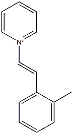 1-[2-(2-methylphenyl)vinyl]pyridinium 结构式