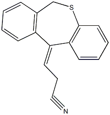 3-dibenzo[b,e]thiepin-11(6H)-ylidenepropanenitrile 结构式