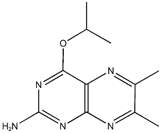 4-isopropoxy-6,7-dimethyl-2-pteridinamine 结构式