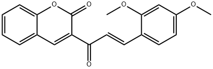 3-[3-(2,4-dimethoxyphenyl)acryloyl]-2H-chromen-2-one 结构式