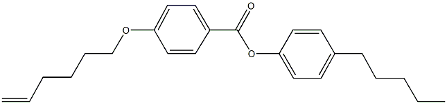 4-pentylphenyl 4-(5-hexenyloxy)benzoate 结构式