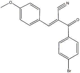2-(4-bromobenzoyl)-3-(4-methoxyphenyl)acrylonitrile 结构式
