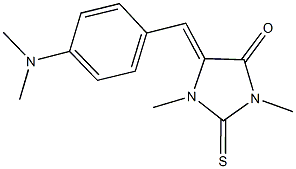 5-[4-(dimethylamino)benzylidene]-1,3-dimethyl-2-thioxo-4-imidazolidinone 结构式