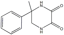 5-methyl-5-phenyl-2,3-piperazinedione 结构式