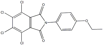 4,5,6,7-tetrachloro-2-(4-ethoxyphenyl)-1H-isoindole-1,3(2H)-dione 结构式