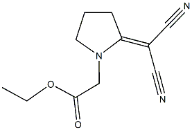 ethyl [2-(dicyanomethylene)pyrrolidin-1-yl]acetate 结构式