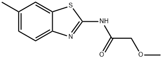 2-methoxy-N-(6-methyl-1,3-benzothiazol-2-yl)acetamide 结构式