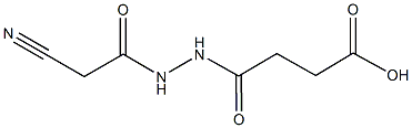 4-[2-(cyanoacetyl)hydrazino]-4-oxobutanoic acid 结构式