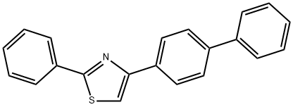 4-[1,1'-biphenyl]-4-yl-2-phenyl-1,3-thiazole 结构式