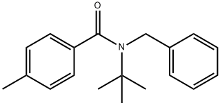 N-benzyl-N-(tert-butyl)-4-methylbenzamide 结构式