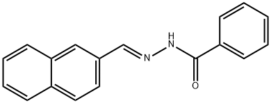 N'-(2-naphthylmethylene)benzohydrazide 结构式