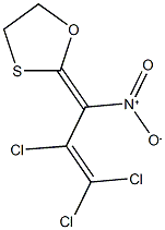 2-(2,3,3-trichloro-1-nitro-2-propenylidene)-1,3-oxathiolane 结构式