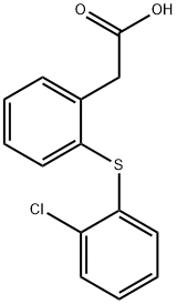 {2-[(2-chlorophenyl)sulfanyl]phenyl}acetic acid 结构式