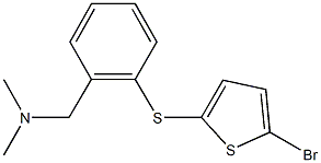 N-{2-[(5-bromo-2-thienyl)sulfanyl]benzyl}-N,N-dimethylamine 结构式