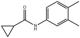 N-(3,4-dimethylphenyl)cyclopropanecarboxamide 结构式