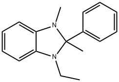 1-ethyl-2,3-dimethyl-2-phenyl-2,3-dihydro-1H-benzimidazole 结构式