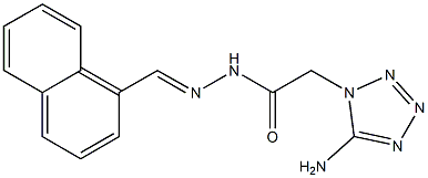 2-(5-amino-1H-tetraazol-1-yl)-N'-(1-naphthylmethylene)acetohydrazide 结构式