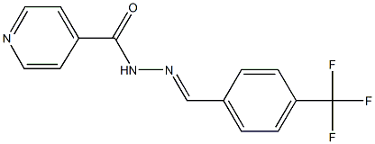 N'-[4-(trifluoromethyl)benzylidene]isonicotinohydrazide 结构式