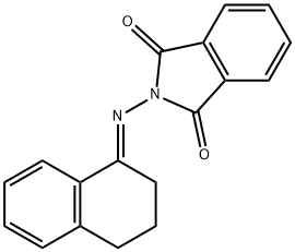 2-(3,4-dihydro-1(2H)-naphthalenylideneamino)-1H-isoindole-1,3(2H)-dione 结构式