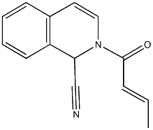 2-(2-butenoyl)-1,2-dihydro-1-isoquinolinecarbonitrile 结构式