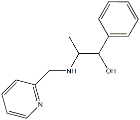 1-phenyl-2-[(2-pyridinylmethyl)amino]-1-propanol 结构式