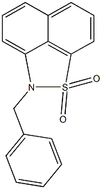 2-benzyl-2H-naphtho[1,8-cd]isothiazole 1,1-dioxide 结构式