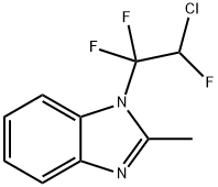 1-(2-chloro-1,1,2-trifluoroethyl)-2-methyl-1H-benzimidazole 结构式