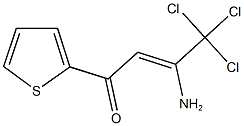 3-amino-4,4,4-trichloro-1-(2-thienyl)-2-buten-1-one 结构式