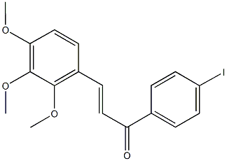 1-(4-iodophenyl)-3-(2,3,4-trimethoxyphenyl)-2-propen-1-one 结构式