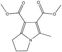 dimethyl 5-methyl-2,3-dihydro-1H-pyrrolizine-6,7-dicarboxylate 结构式