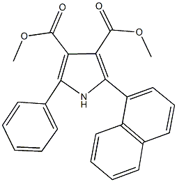 dimethyl 2-(1-naphthyl)-5-phenyl-1H-pyrrole-3,4-dicarboxylate 结构式