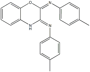 4-methyl-N-(2-[(4-methylphenyl)imino]-2H-1,4-benzoxazin-3(4H)-ylidene)aniline 结构式