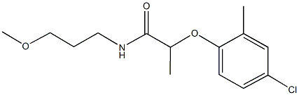 2-(4-chloro-2-methylphenoxy)-N-(3-methoxypropyl)propanamide 结构式