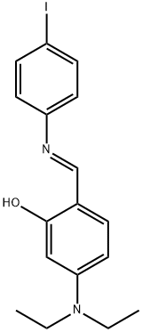 5-(diethylamino)-2-{[(4-iodophenyl)imino]methyl}phenol 结构式