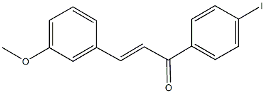 1-(4-iodophenyl)-3-(3-methoxyphenyl)-2-propen-1-one 结构式