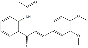 N-{2-[3-(3,4-dimethoxyphenyl)acryloyl]phenyl}acetamide 结构式