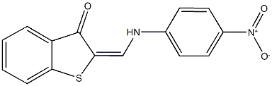 2-({4-nitroanilino}methylene)-1-benzothiophen-3(2H)-one 结构式