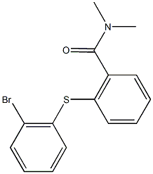 2-[(2-bromophenyl)sulfanyl]-N,N-dimethylbenzamide 结构式