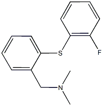 N-{2-[(2-fluorophenyl)sulfanyl]benzyl}-N,N-dimethylamine 结构式