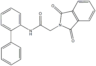 N-[1,1'-biphenyl]-2-yl-2-(1,3-dioxo-1,3-dihydro-2H-isoindol-2-yl)acetamide 结构式