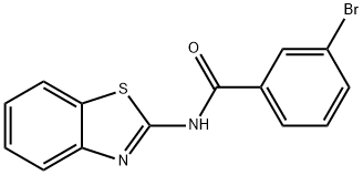 N-1,3-benzothiazol-2-yl-3-bromobenzamide 结构式
