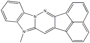 8-methylacenaphtho[1',2':3,4]pyridazino[6,1-b]benzimidazol-8-ium 结构式