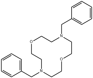 4,10-dibenzyl-1,7-dioxa-4,10-diazacyclododecane 结构式