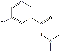 N-(dimethylsulfonio)-3-fluorobenzenecarboximidate 结构式