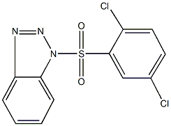 1-[(2,5-dichlorophenyl)sulfonyl]-1H-1,2,3-benzotriazole 结构式