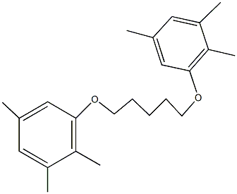 1,2,5-trimethyl-3-{[5-(2,3,5-trimethylphenoxy)pentyl]oxy}benzene 结构式