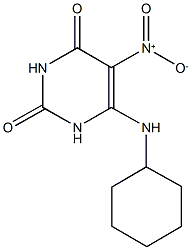 6-(cyclohexylamino)-5-nitro-2,4(1H,3H)-pyrimidinedione 结构式